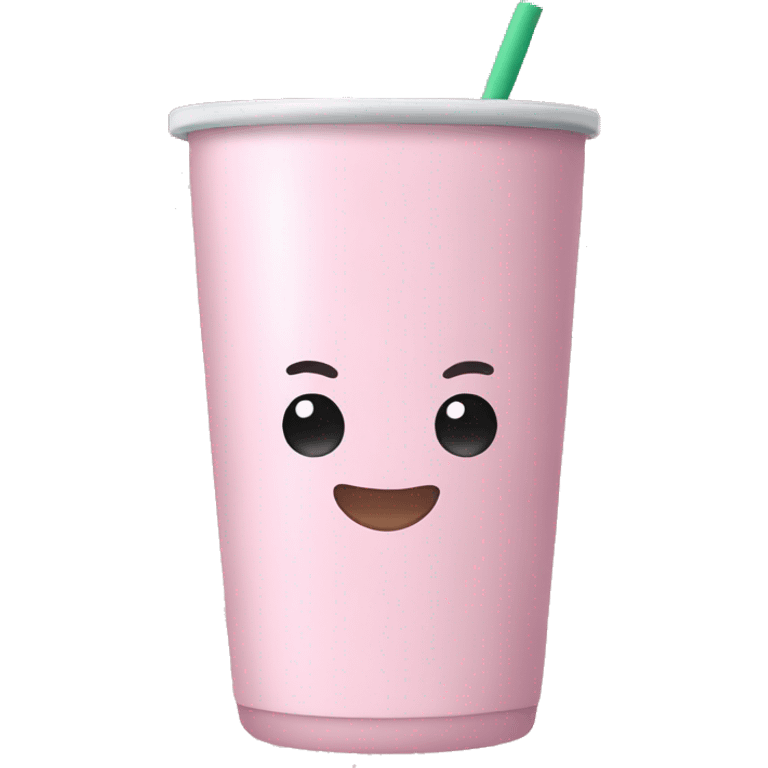 Light pink tumbler  emoji