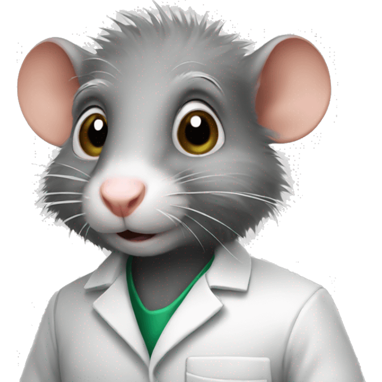 Scientist rat emoji