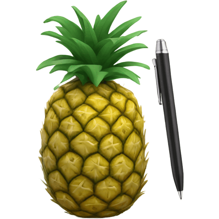 pineapple pen emoji