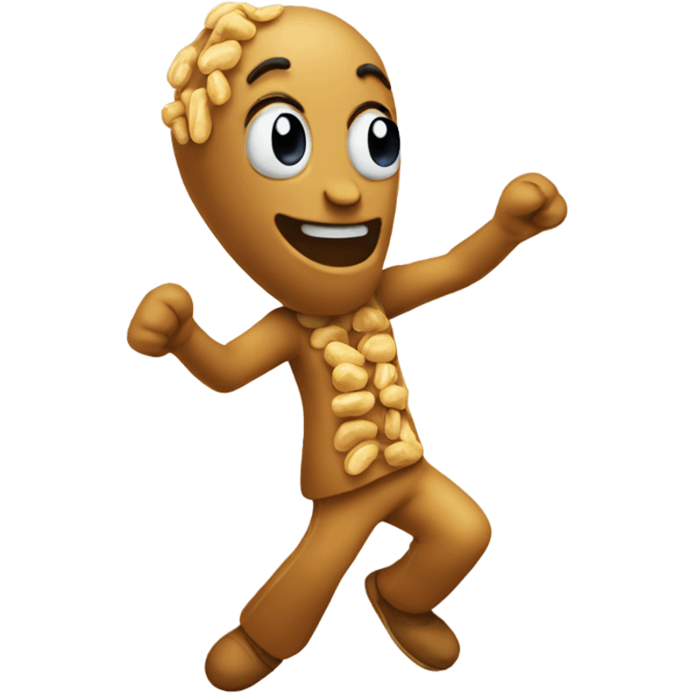 Dancing peanut emoji