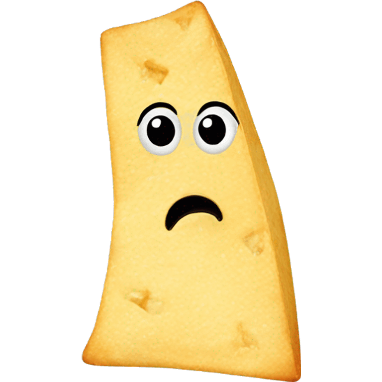 Sad tortilla chip emoji