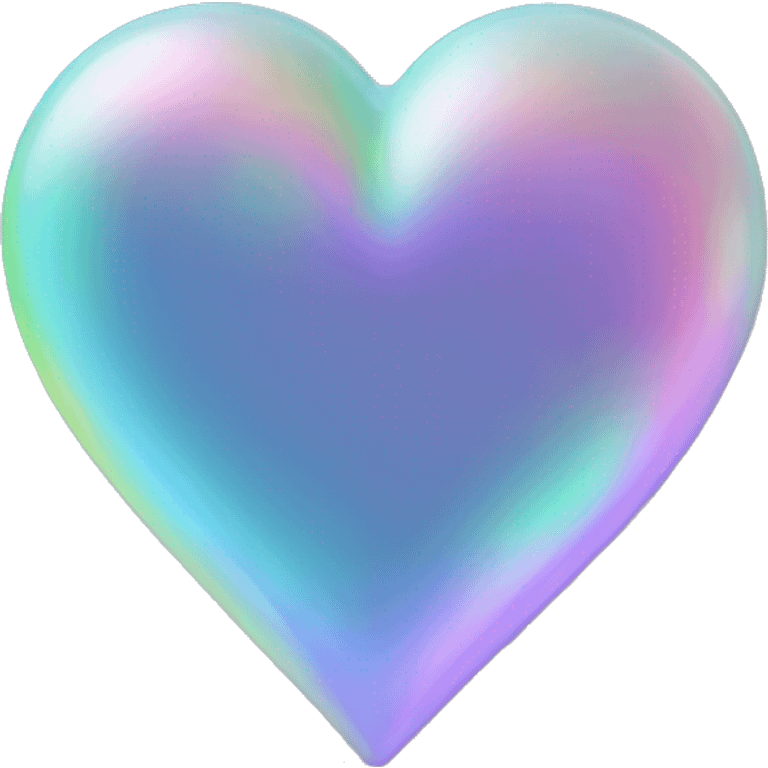 Holographic heart emoji