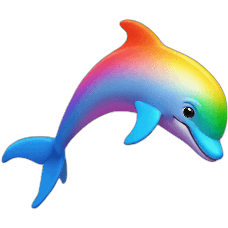 rainbow dolphin emoji