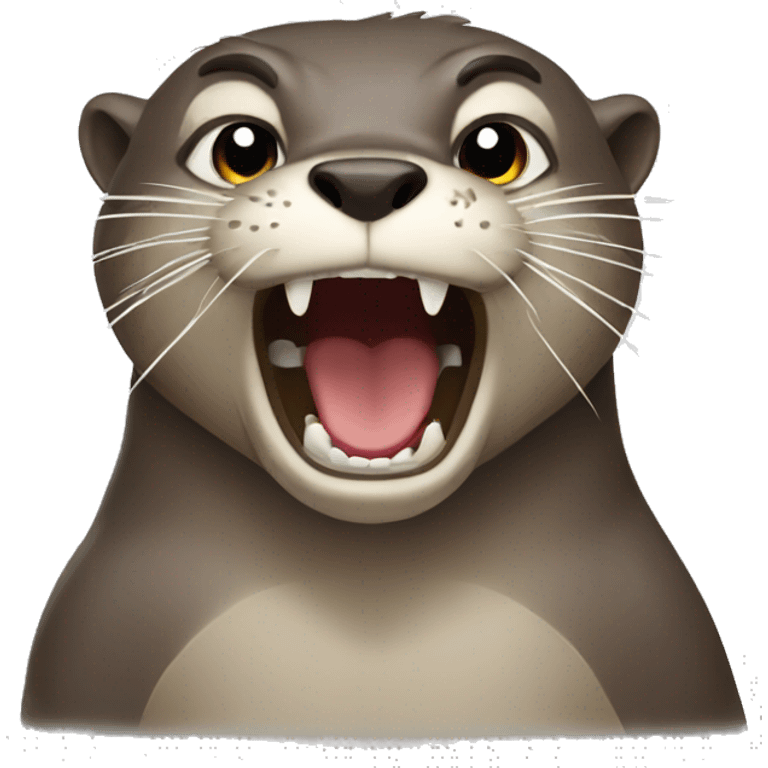 angry otter emoji