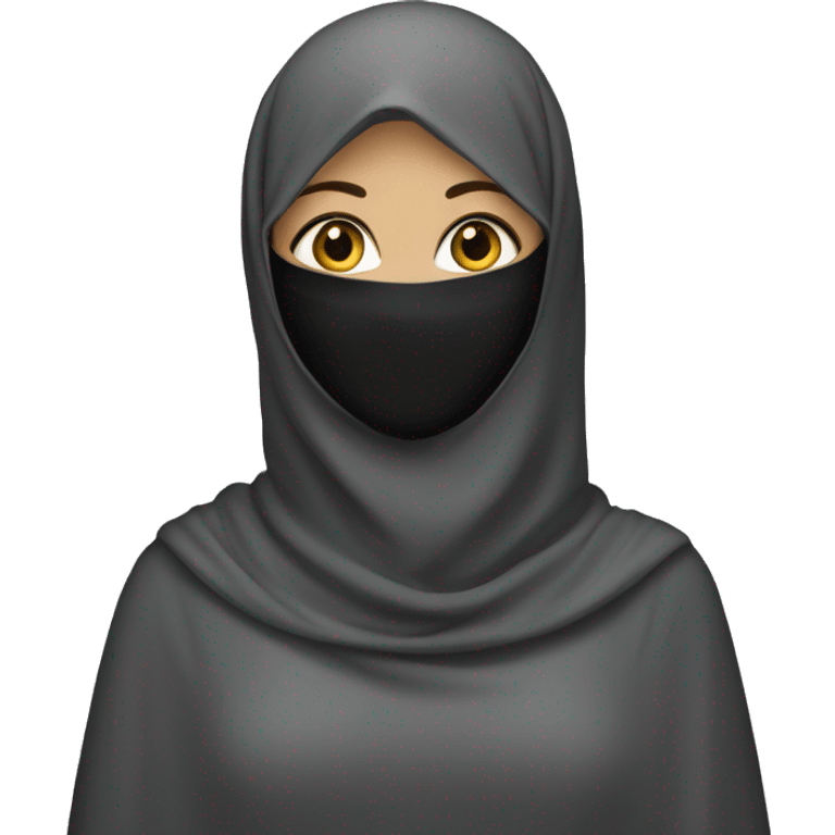 Girl wearing Niqab emoji