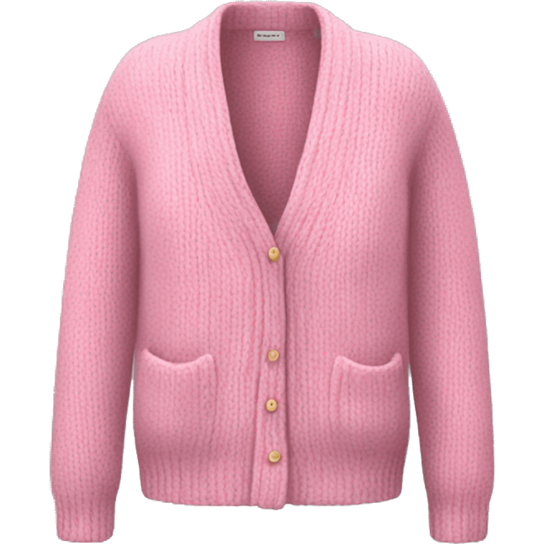 Pink cashmere cardigan  emoji