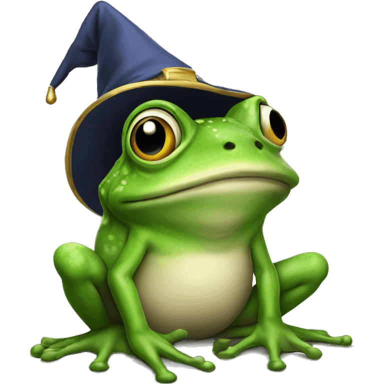 Wizard frog emoji