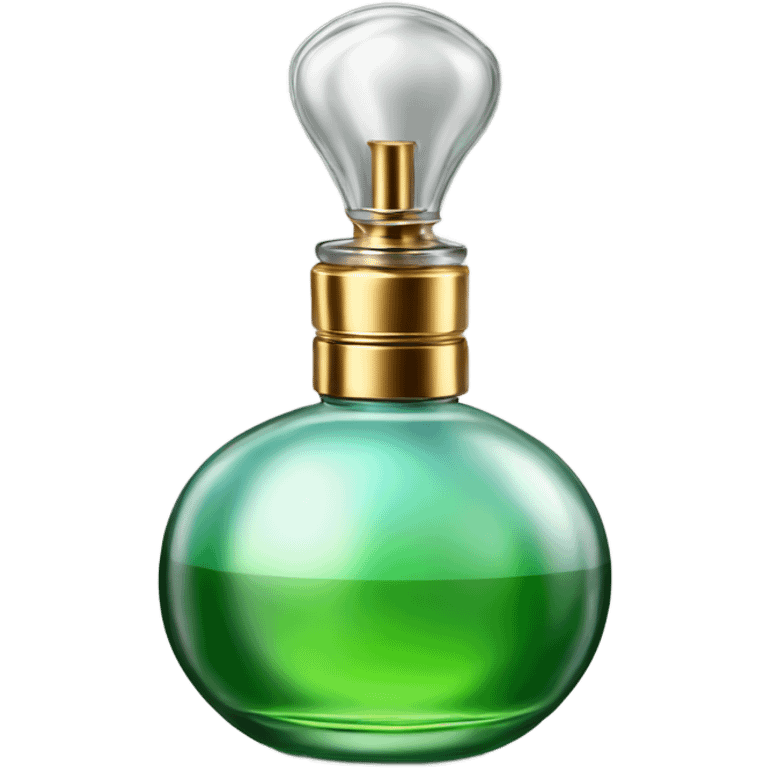 Old fashioned glass Perfume bottle with an atomizer emoji