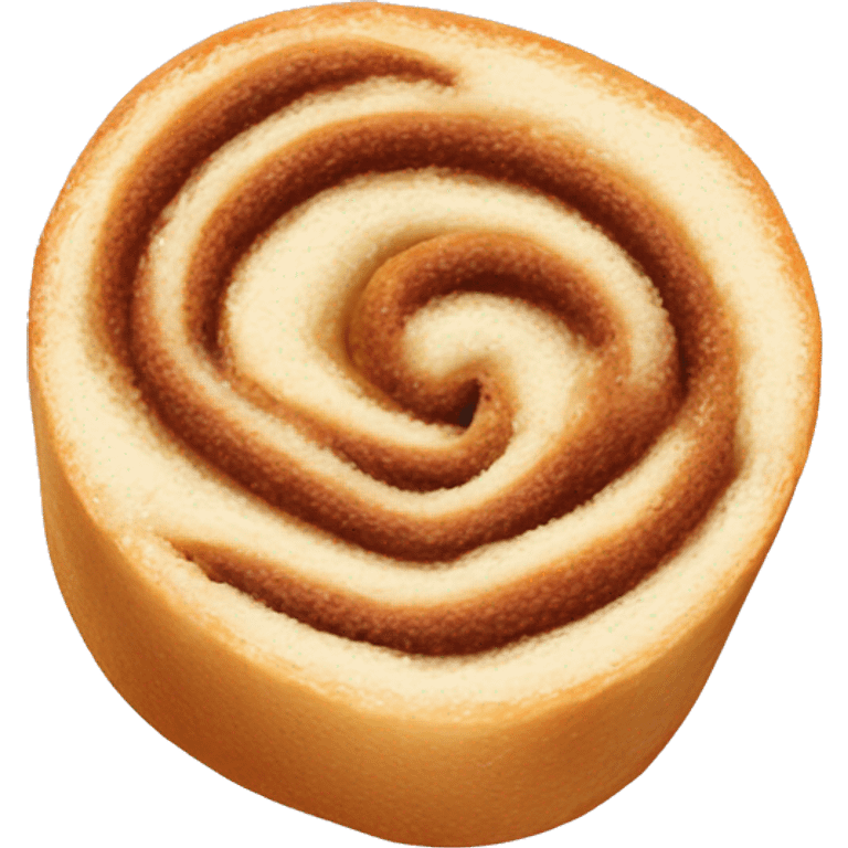 Cinneamon Roll with Sugar Creme Over it emoji