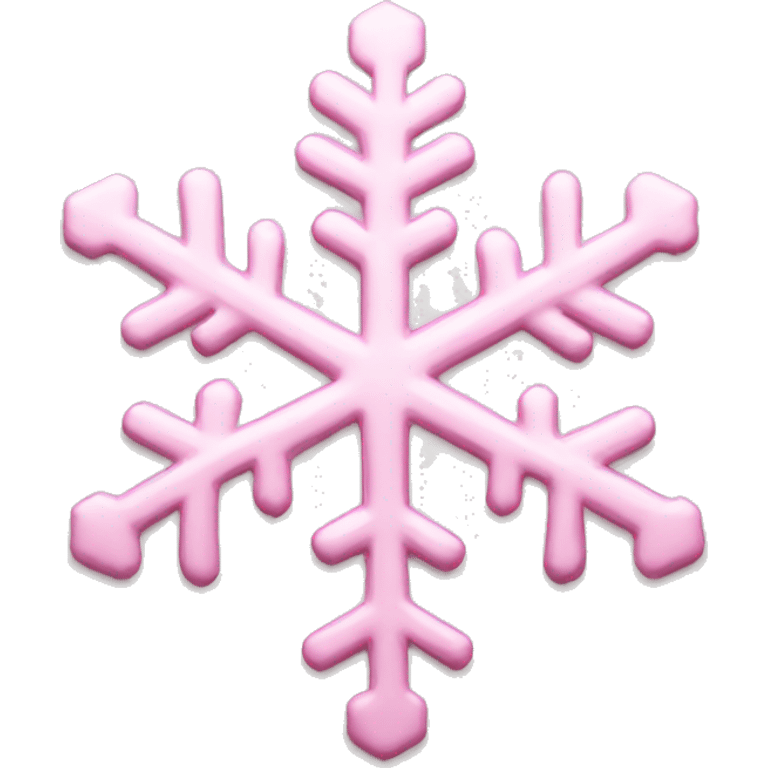 pastel pink snowflake  emoji