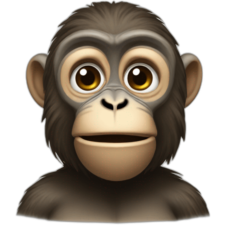 monkey talk about phylosophia emoji