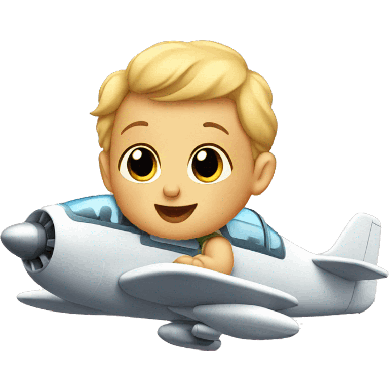 Baby in a plane emoji