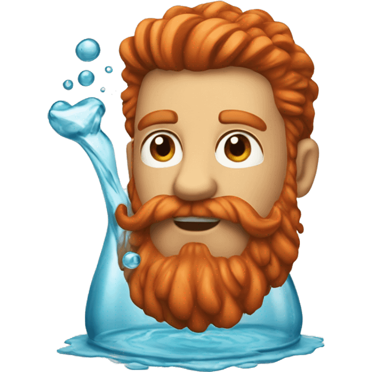 red beard water  emoji