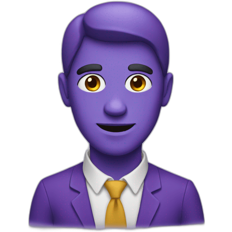 Purple man emoji