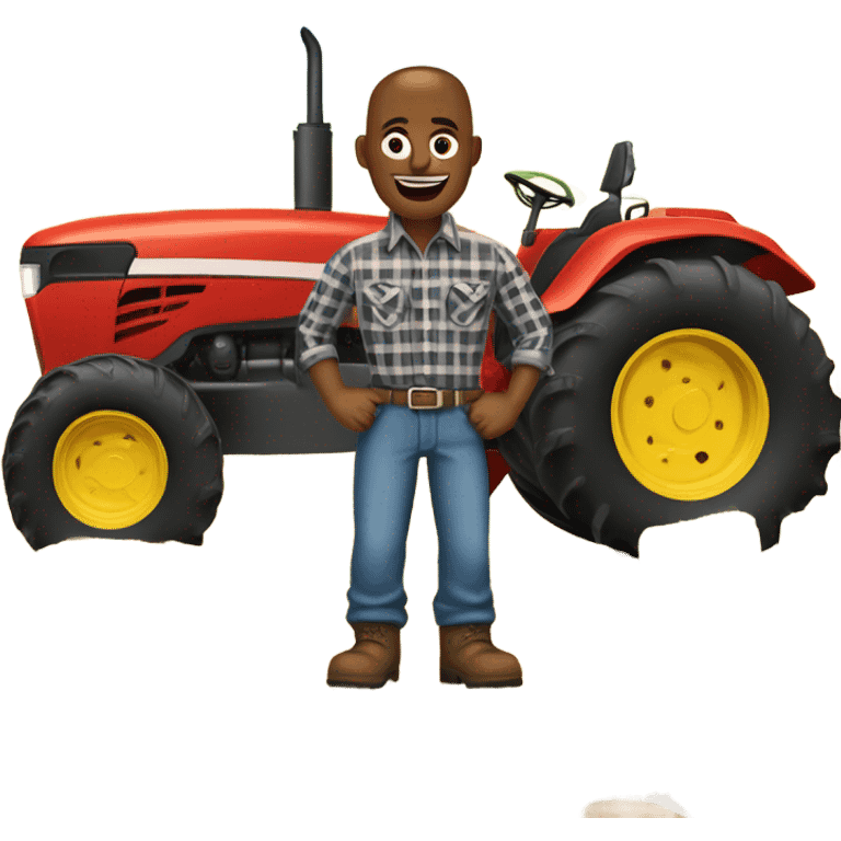 Guy on the farm emoji