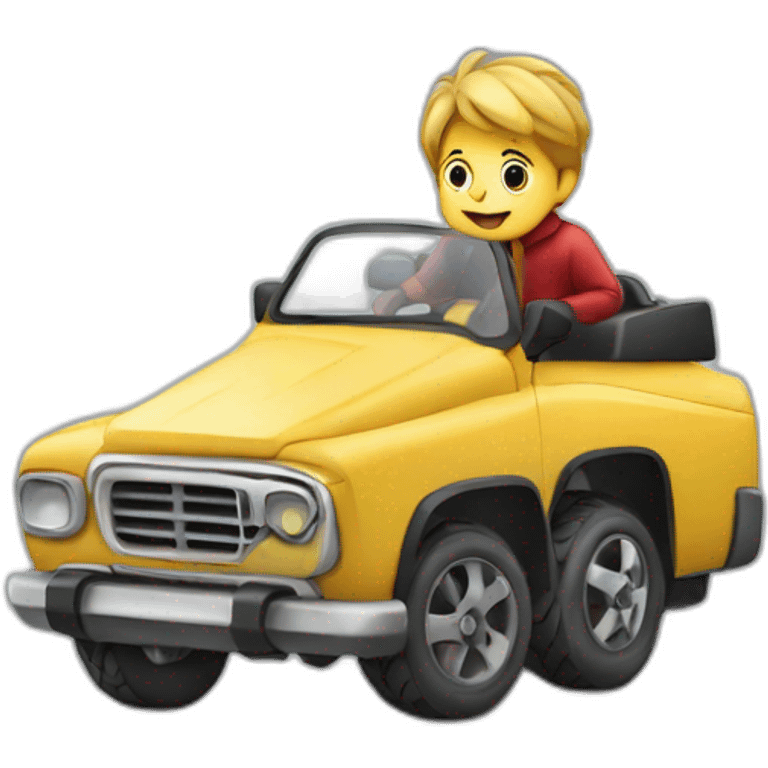 Enfant sur voiture emoji