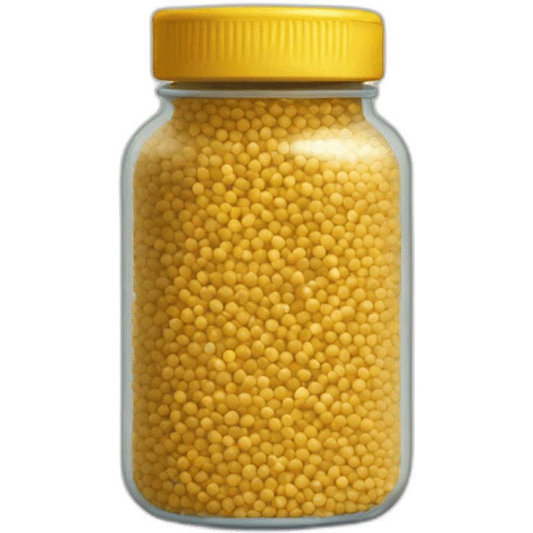 mustard seeds in a short jar emoji