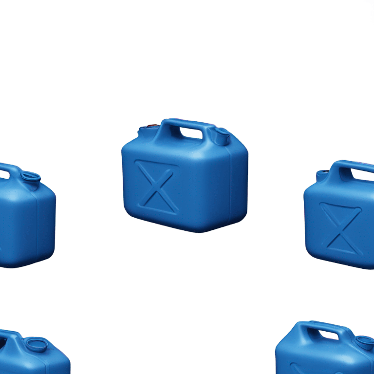 Blue plastic Jerry can emoji