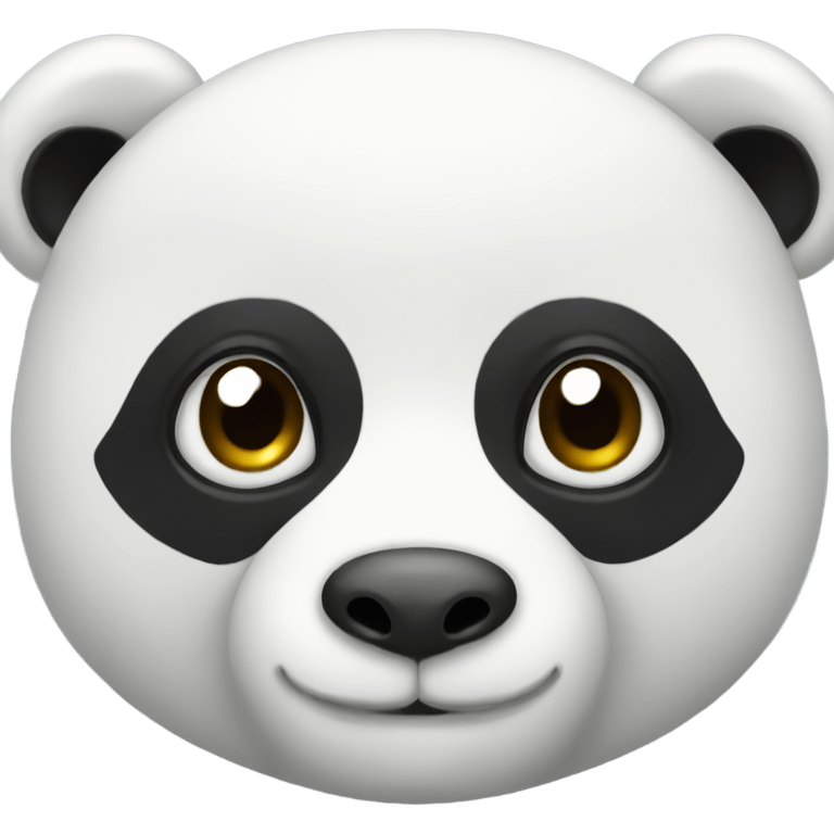 White panda emoji