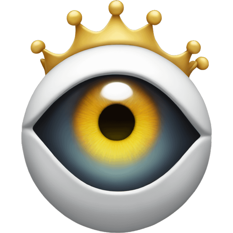 Star eye emoji with a crown  emoji