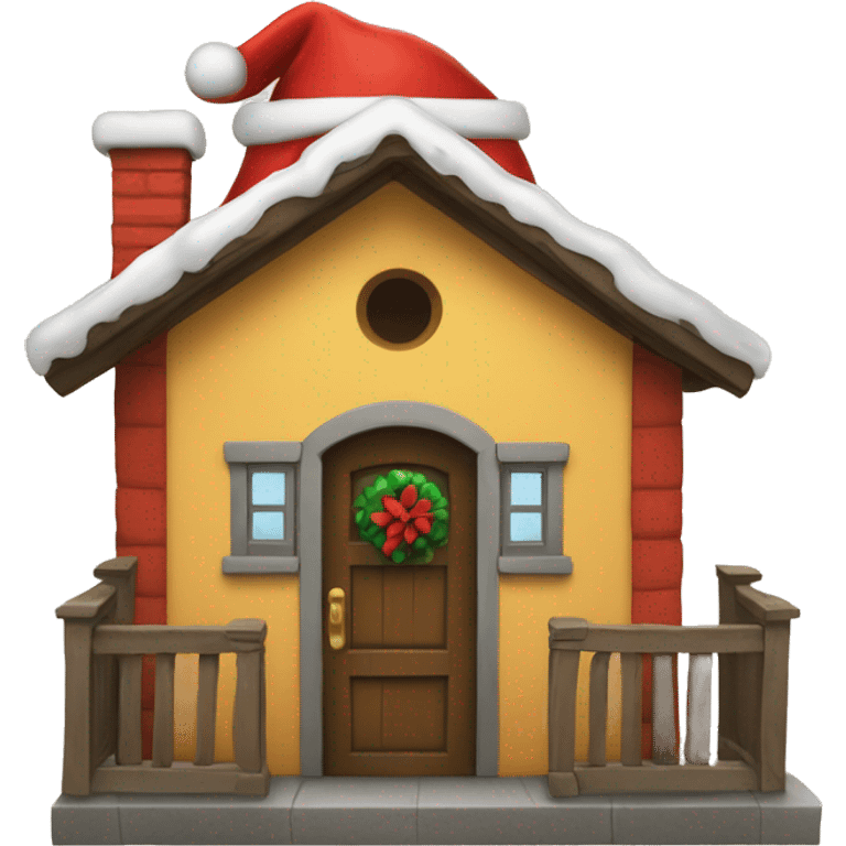 casita de santa claus  emoji