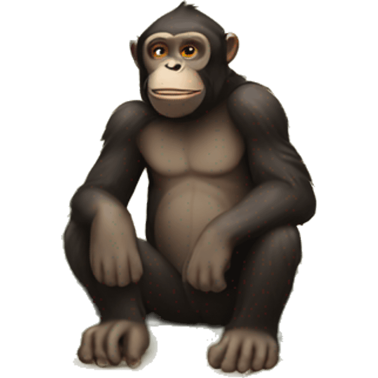 Ape on a island  emoji