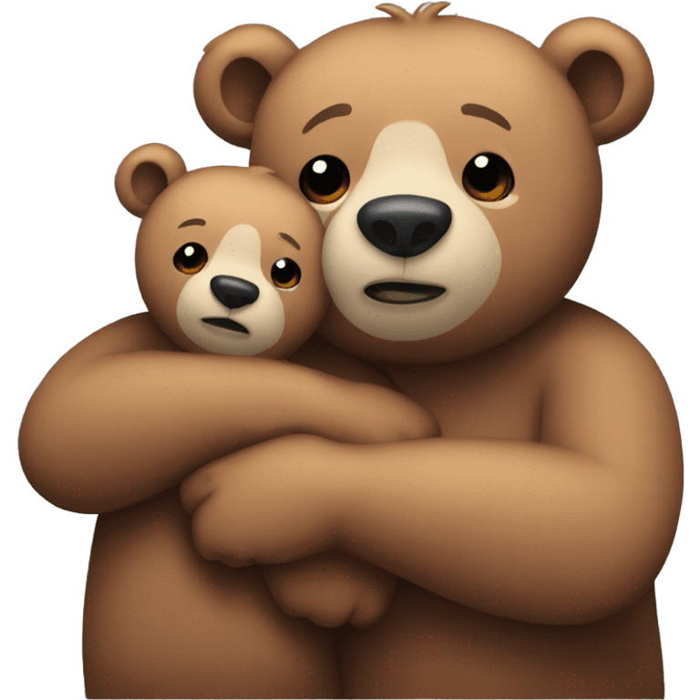 Bears hugging  emoji