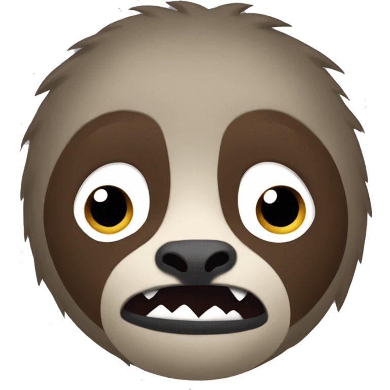 Angry sloth emoji