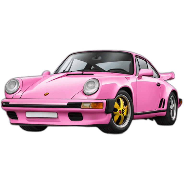 pink Porsche emoji