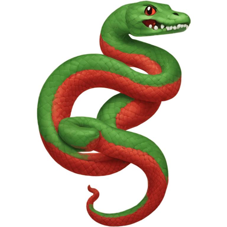 Año nuevo chino, serpiente roja  emoji