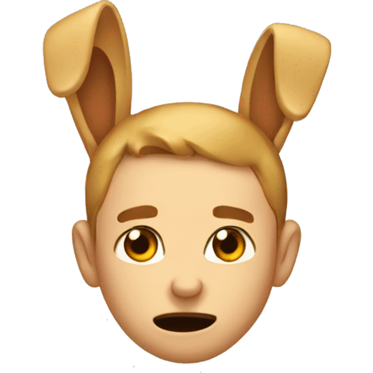 Emoji with grab both ears says sorry emoji