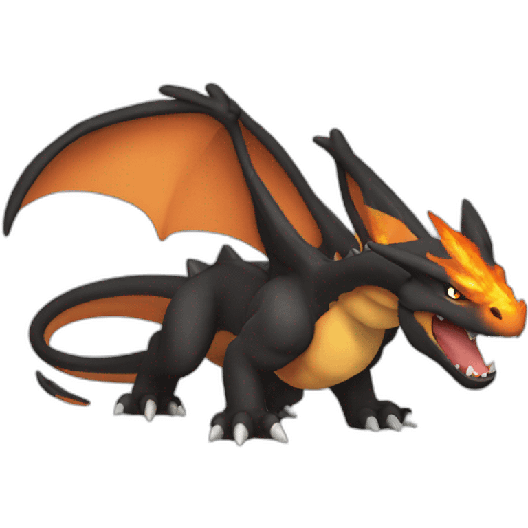 Black Charizard emoji