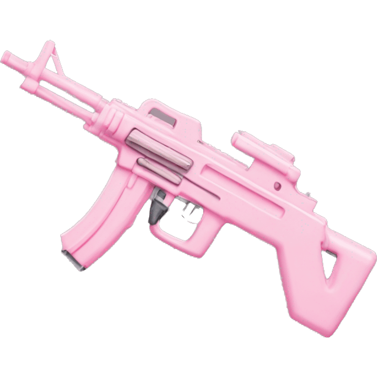 pastel pink machine gun emoji