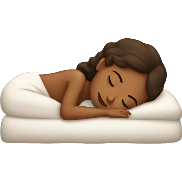 brown girl sleeping emoji