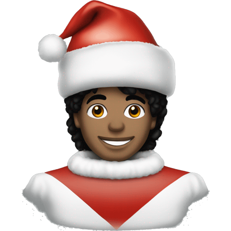 michael jackson with santa hat emoji