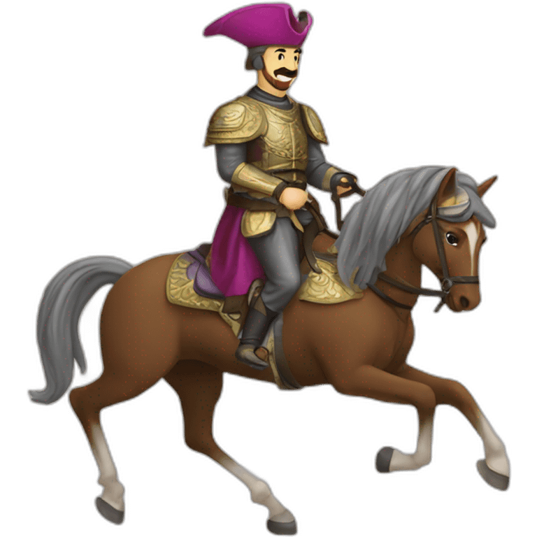 yavuz sultan selim riding a horse emoji