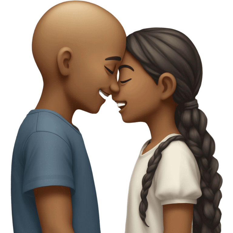 Kiss girl and boy emoji