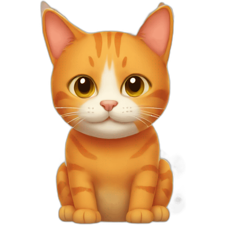 Orange cat emoji