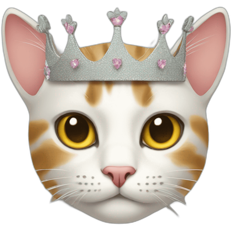 cat wear crown emoji