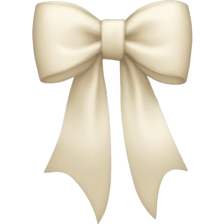 Cream bow emoji