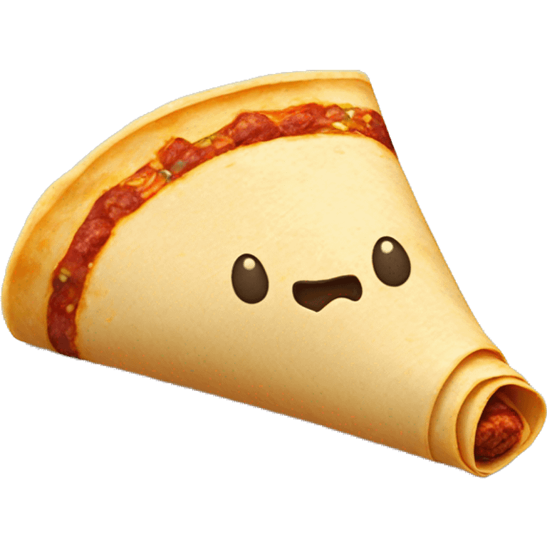 Flour tortilla with chorizo emoji