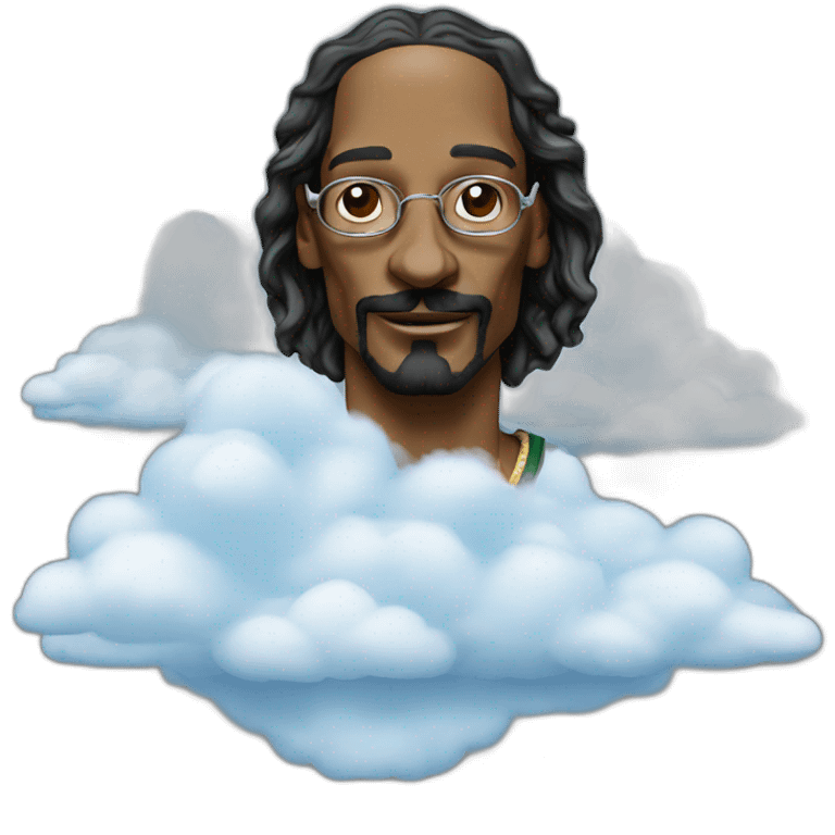 snoop dogg on a cloud emoji