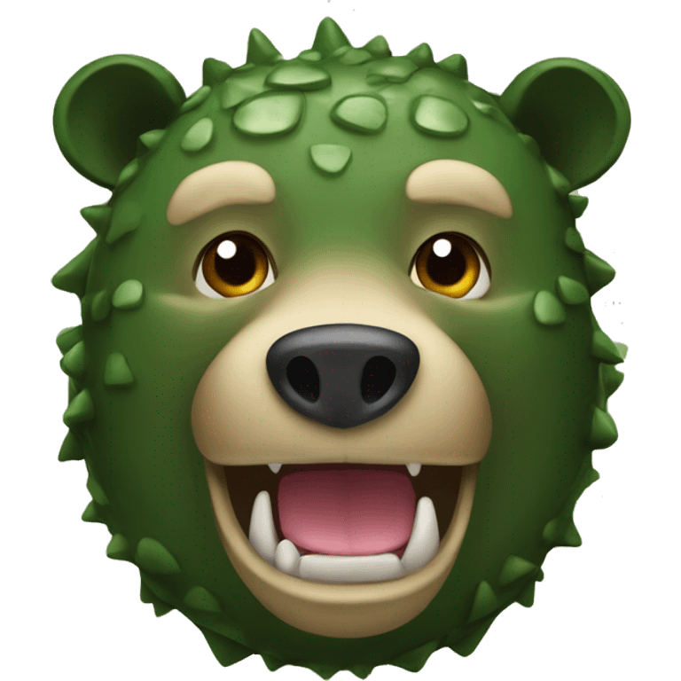 Bear and a crocodile mixed together  emoji