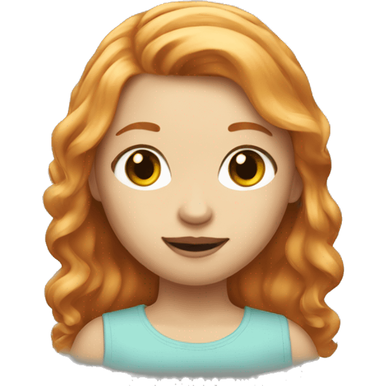 strawberry blonde haired girl emoji