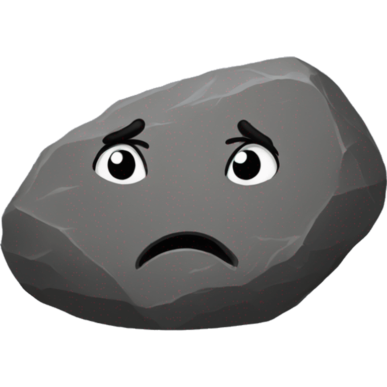 sad rock emoji