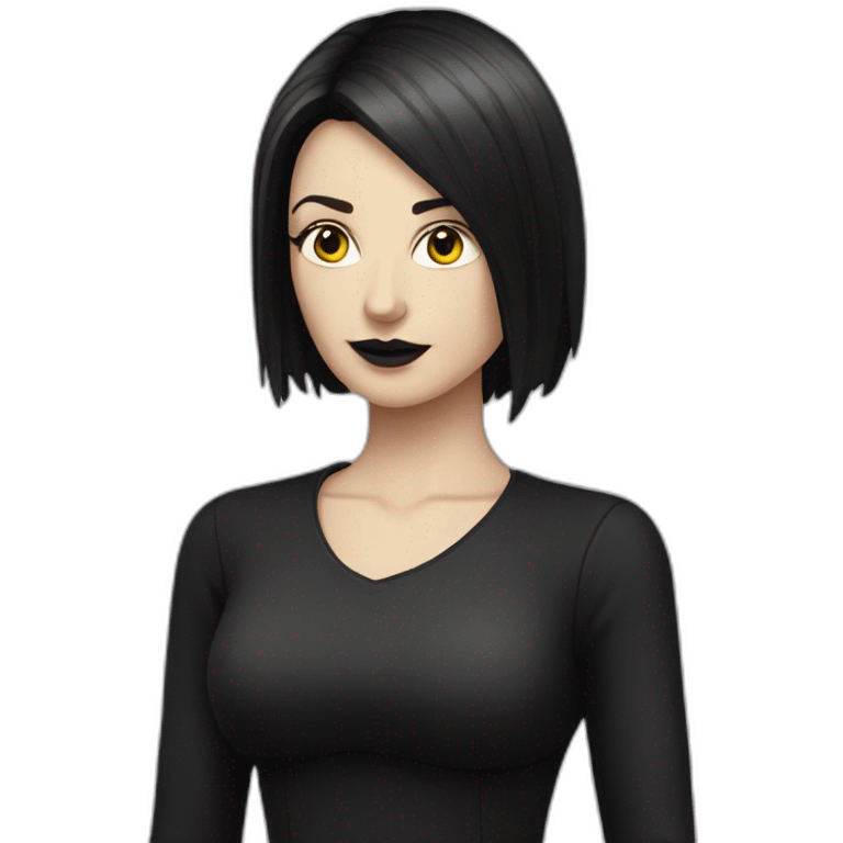 Caucasian-Mum-woman-goth-standing emoji