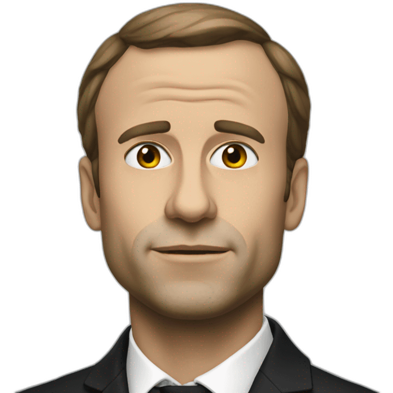 Macron noir emoji