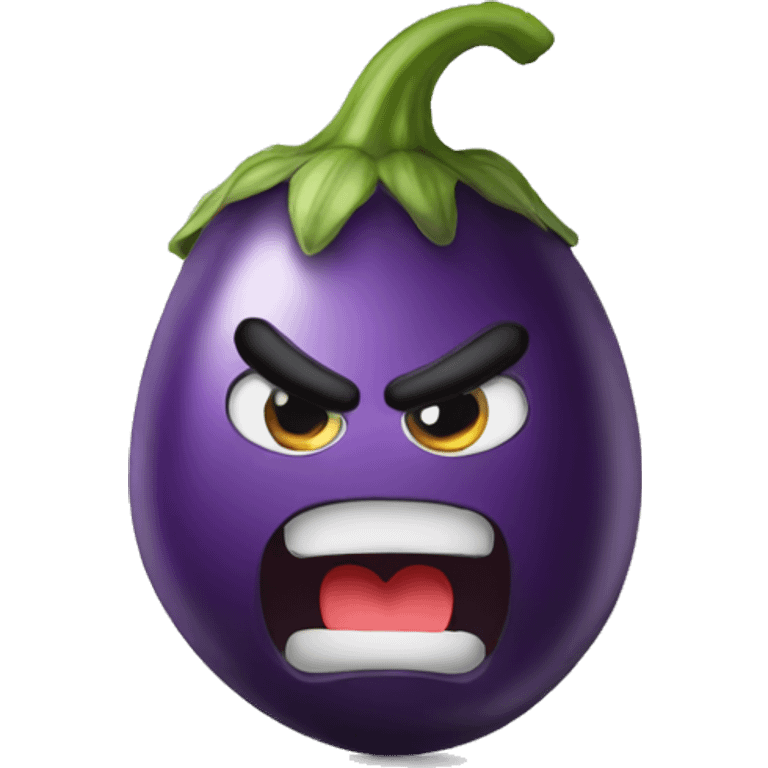 angry eggplant emoji