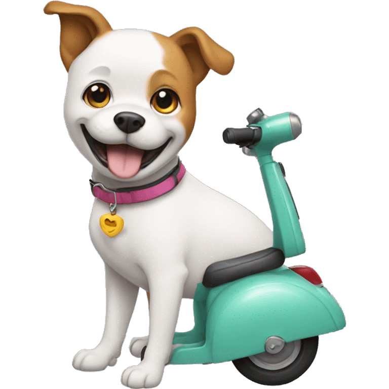 dog on scooter emoji