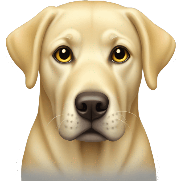 Yellow Labrador full body emoji